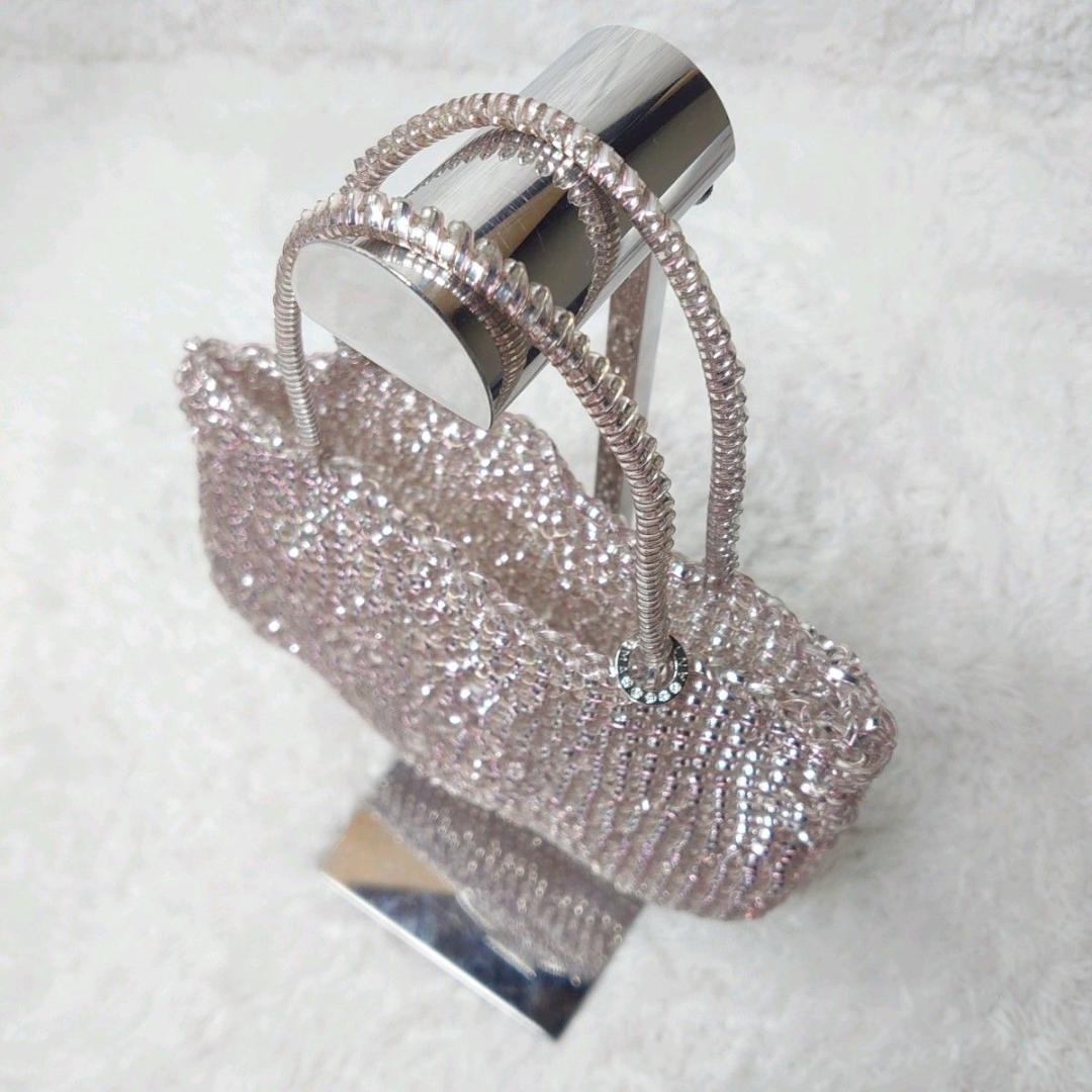 【人気カラー】ANTEPRIMA ワイヤーバッグ スクエア ピンクシルバー