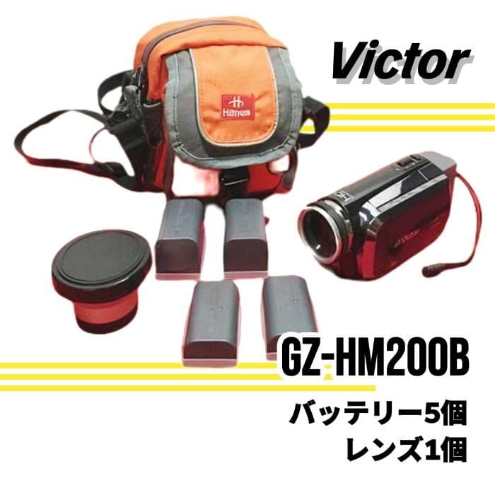 Ｙ ジャンク Victor AVCHD GZ-HM200-B ビデオカメラ S