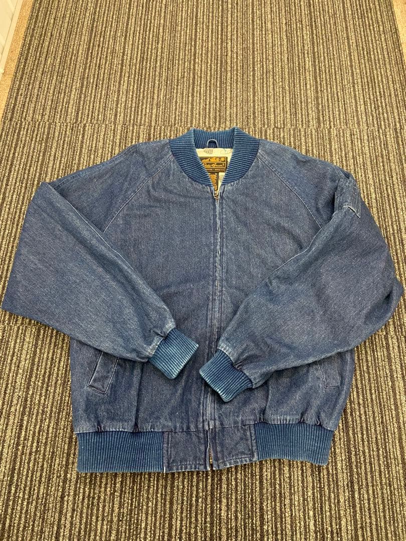ラ*ー様 Eddie Bauer デニムMA-1 L