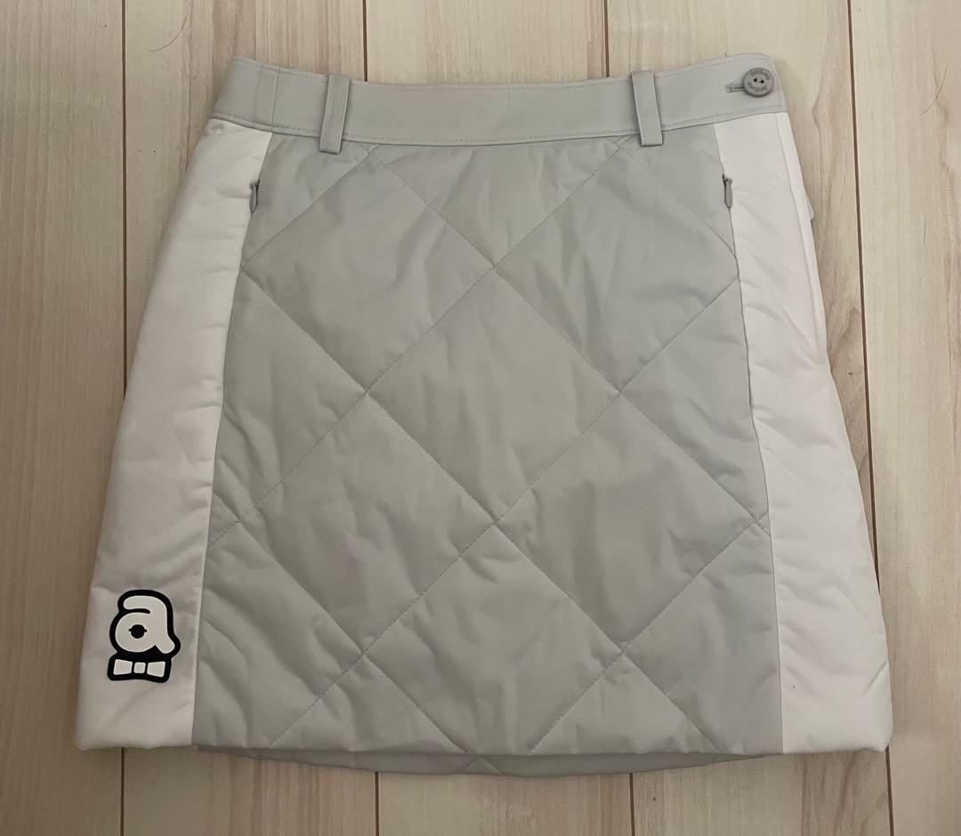 archivio グレー キルティングスカート 36