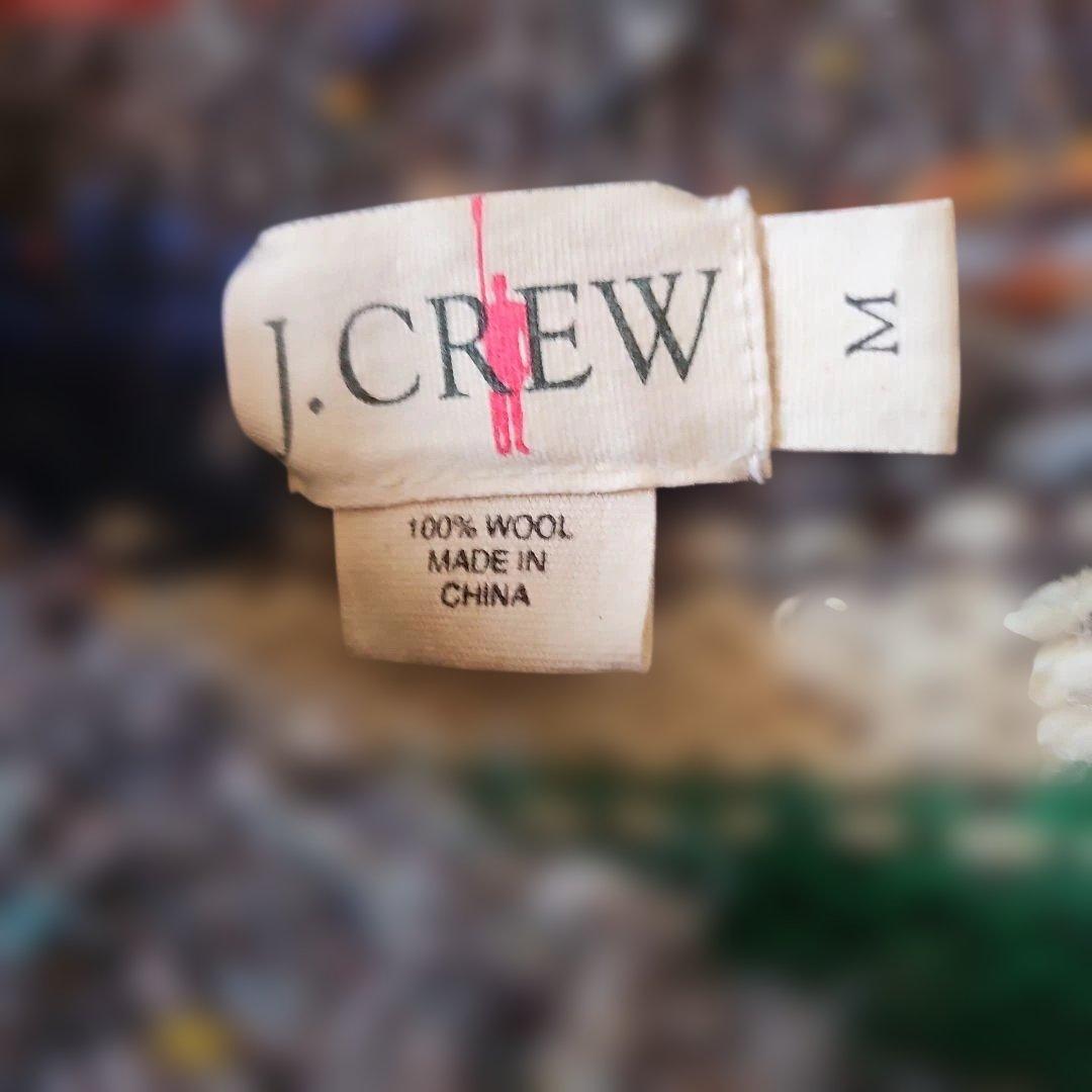 J.CREW パッチワークウールセーター M