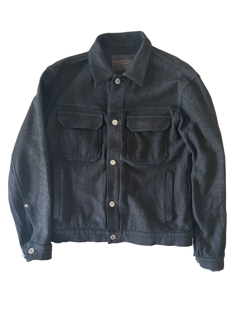 undercoverism ラメ入りウールジャケット黒アンダーカバー