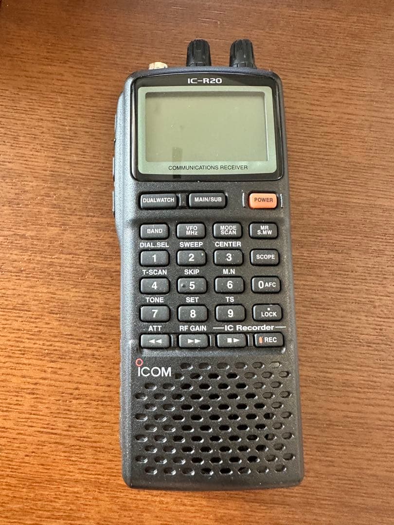 未使用 ICOM IC-R20 通信受信機 付属品付き