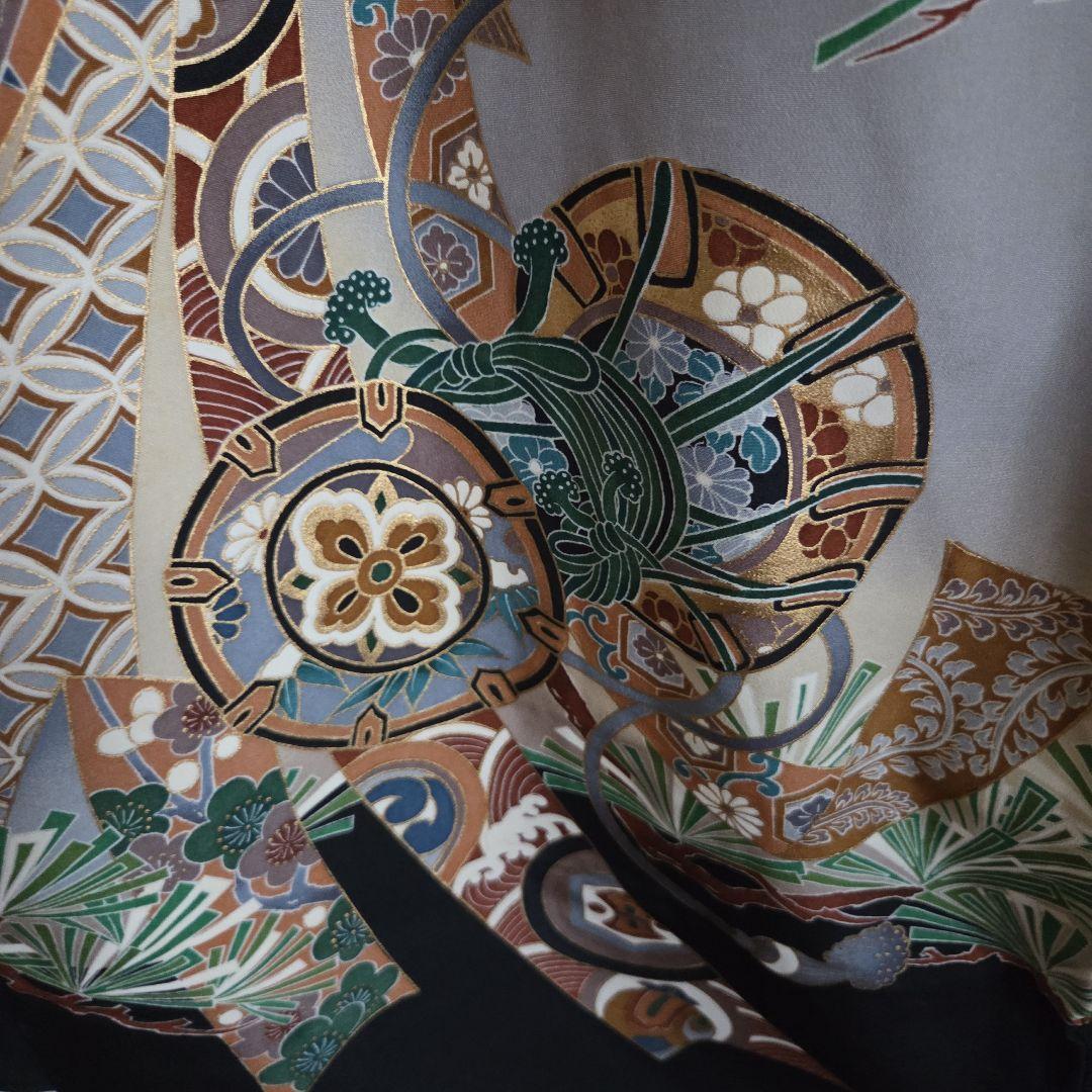 hana　1-17 正絹　男の子お祝い着物　長襦袢付き　産着　七五三　逸品