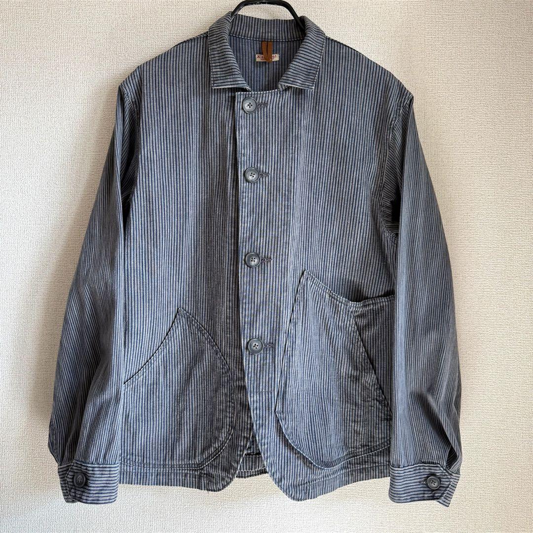 kapital キャピタル 10oz墨 ヒッコリー リンゴマン カバーオール