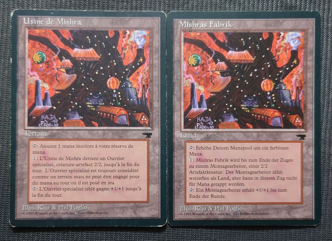 mtg 超高騰中 2枚セット 他言語 黒枠 初版 ミシュラの工廠 ren