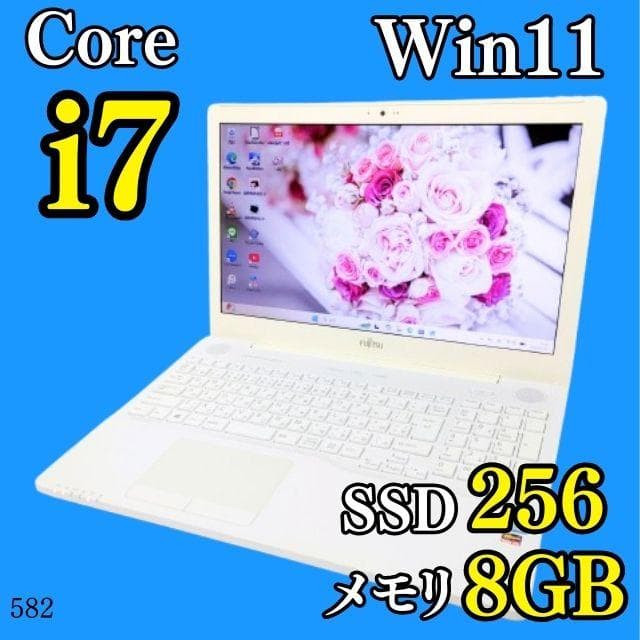 Windows11✨️Corei7/SSD/オフィス付きノートパソコン/富士通