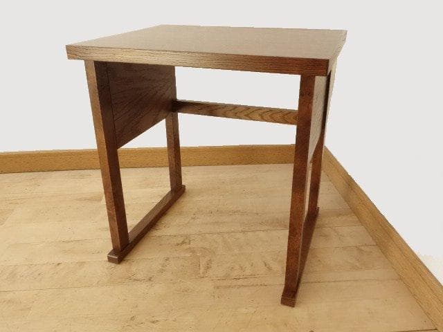 北海道手作り家具　ナラ（楢）材　マルチサイドテーブルＳ　ミニデスク　Ｈ５２０