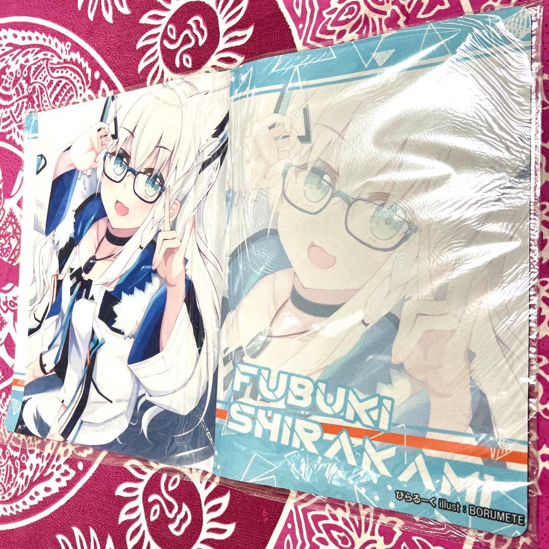 ホロライブ 白上フブキ フブキ メガネ 眼鏡 ぴらるーく プレイマット