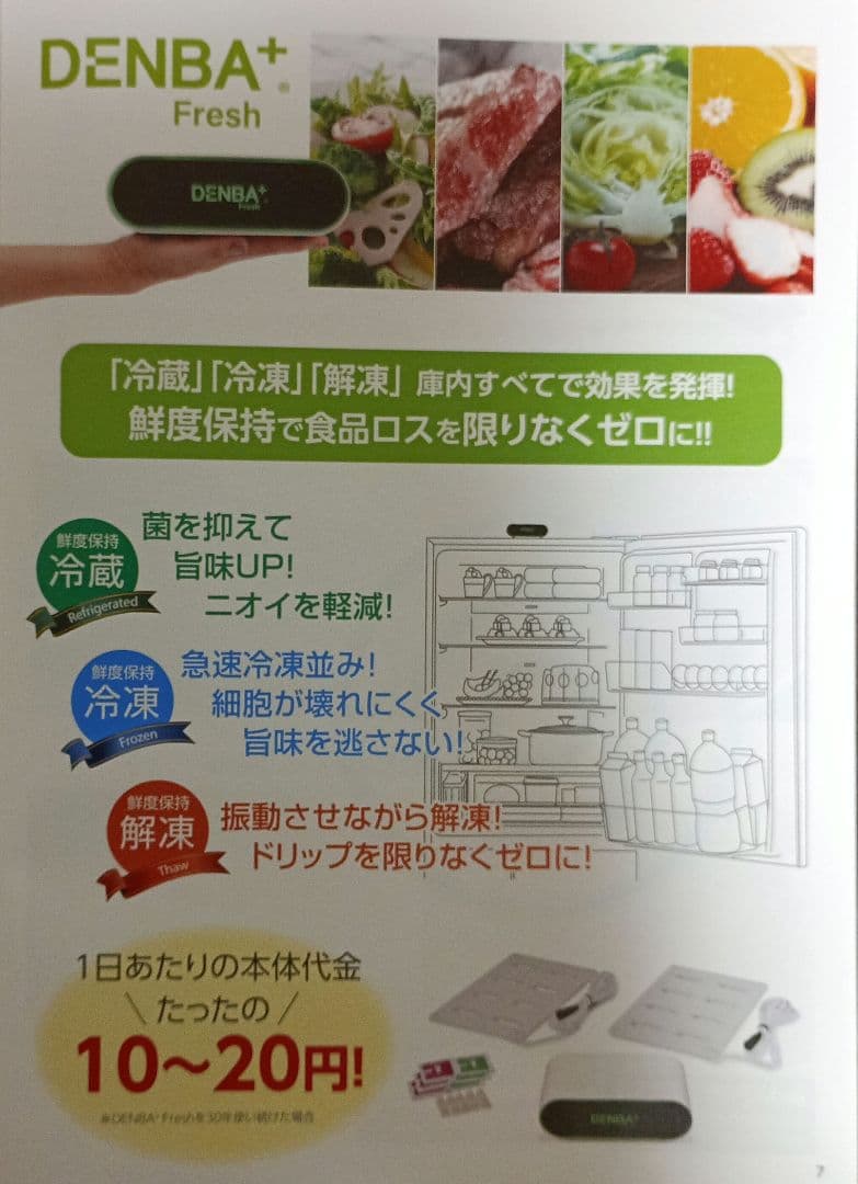 【訳あり新品未使用】DENBA Freshデンバフレッシュ☆多機能鮮度保持装置器