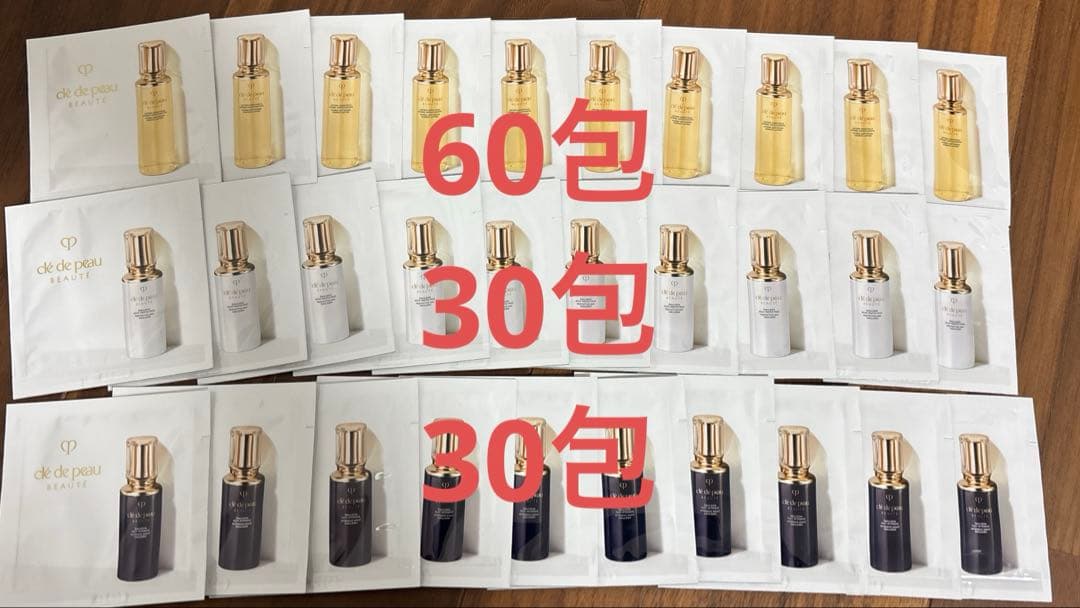 clé de peau BEAUTÉスキンケアサンプル化粧水&朝用乳液&夜用乳液