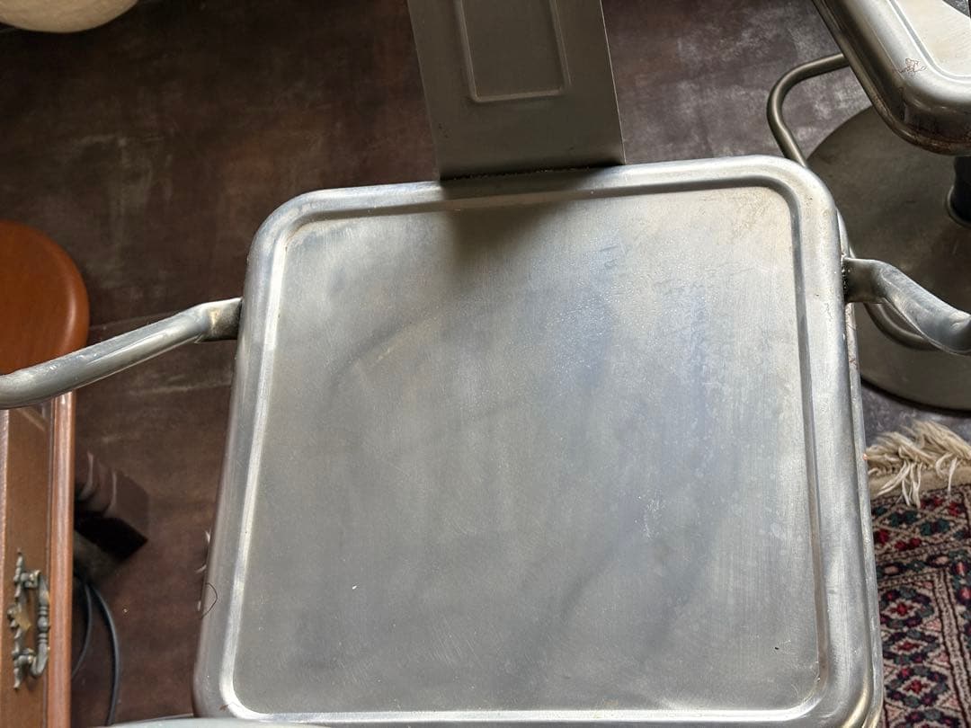 アメリカン　ブリキ調　カウンターチェア　バーカウンター　バーチェア　４脚　nZ