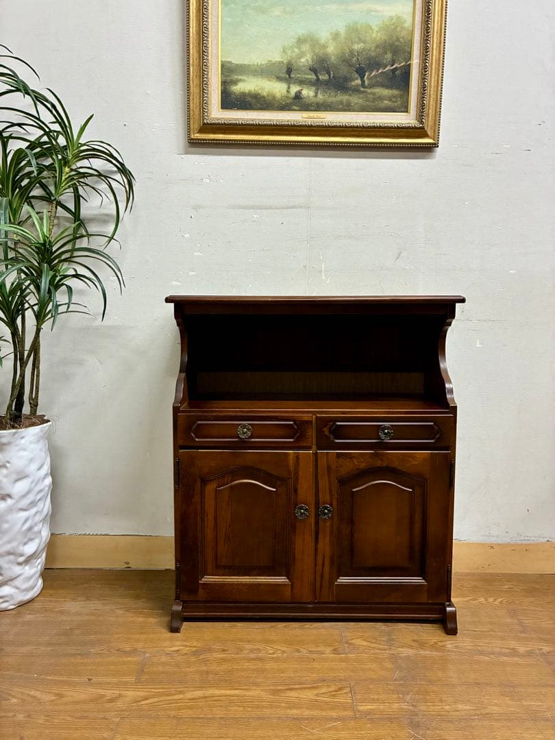 管376☆カリモク☆karimoku☆コロニアルシリーズ☆キャビネット☆電話台