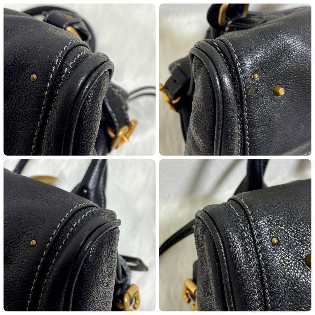 美品✨ Chloe クロエ パディントン ハンドバッグ レザー ブラック