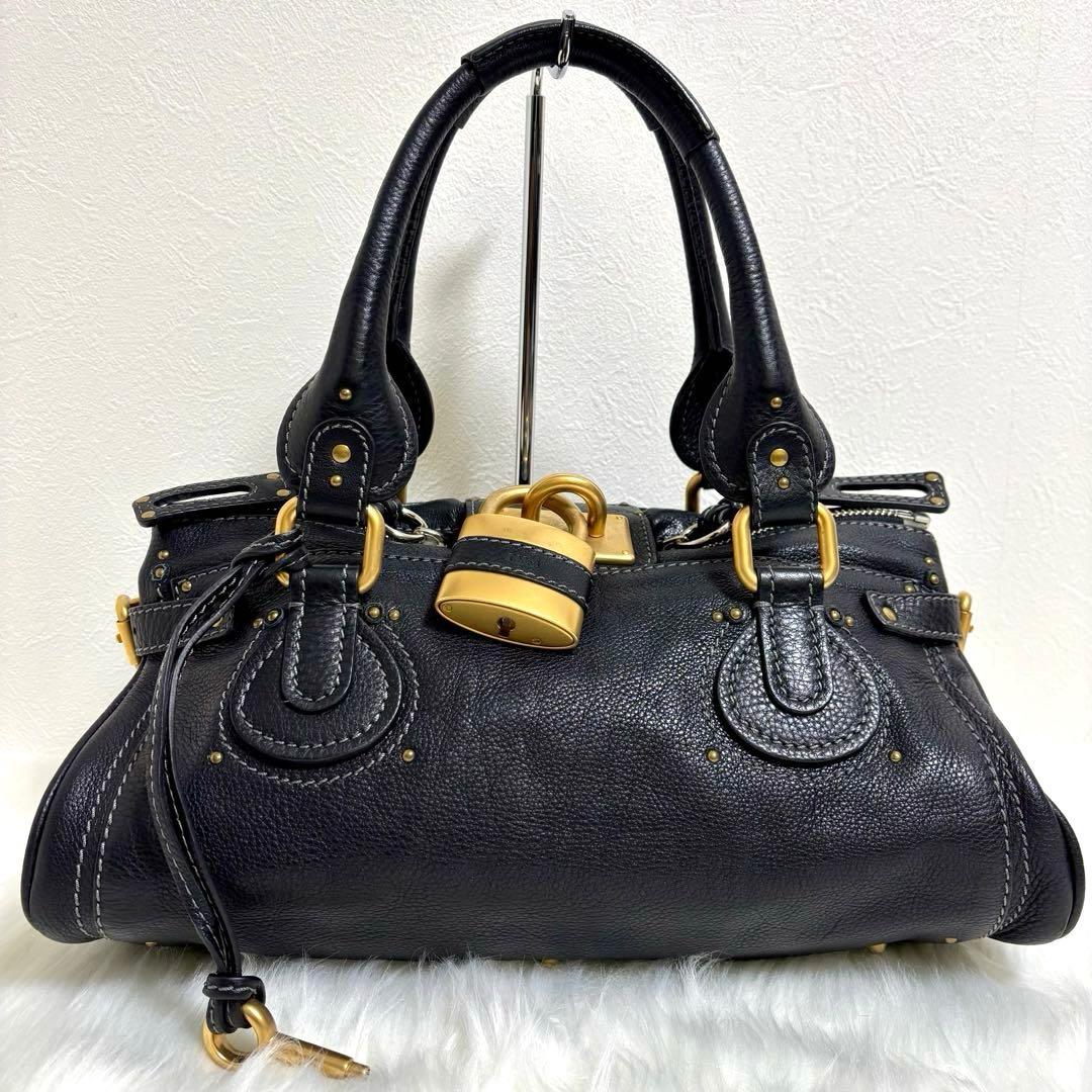 美品✨ Chloe クロエ パディントン ハンドバッグ レザー ブラック
