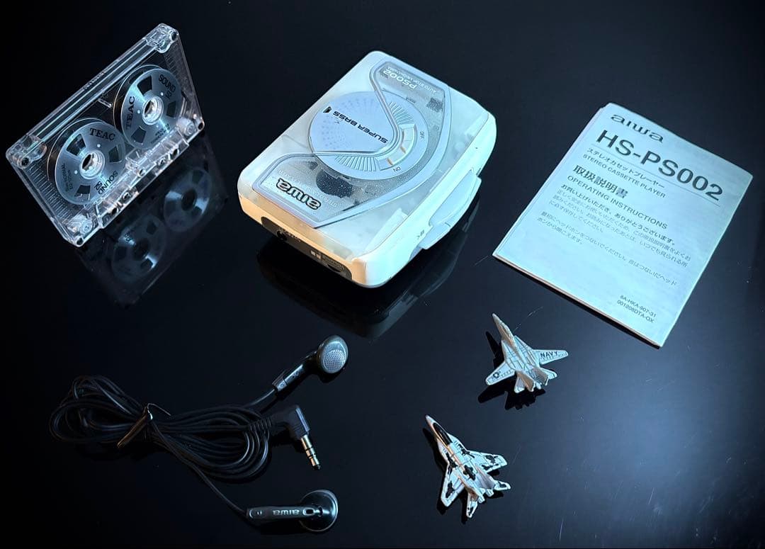 カセットウォークマン AIWA PS002 白色 「整備済み、完動美品」