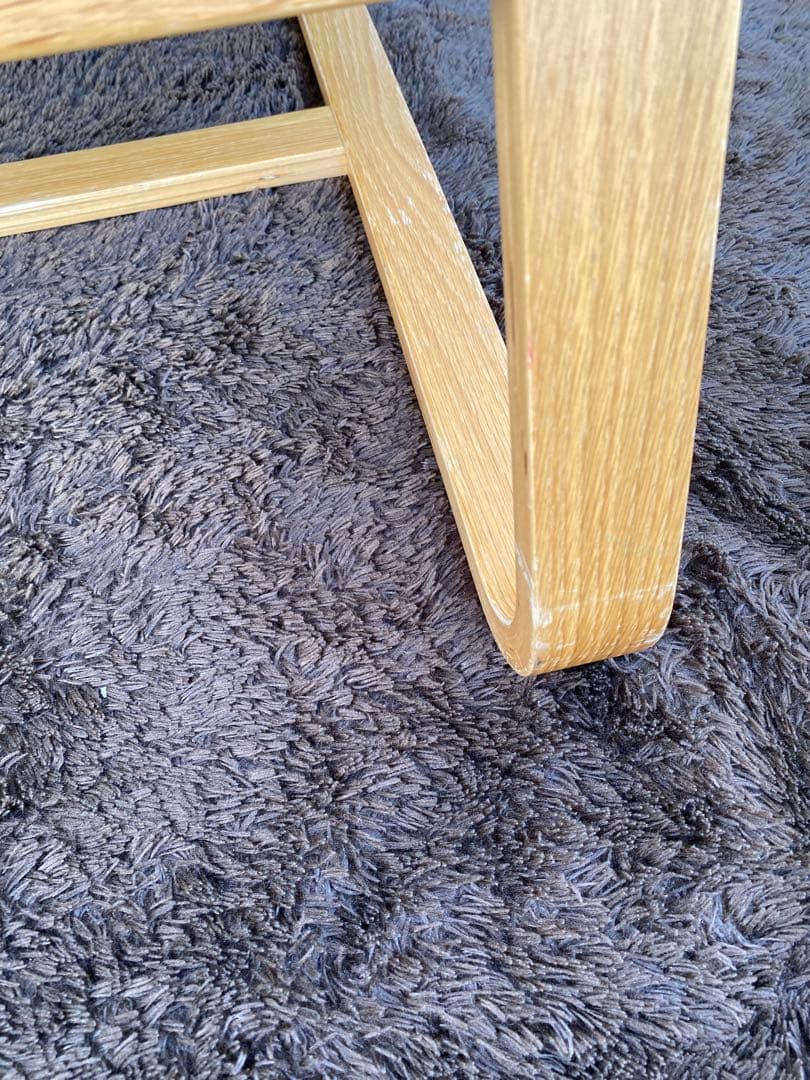 無印良品　リビングでもダイニングでもつかえるソファチェア・オーク材