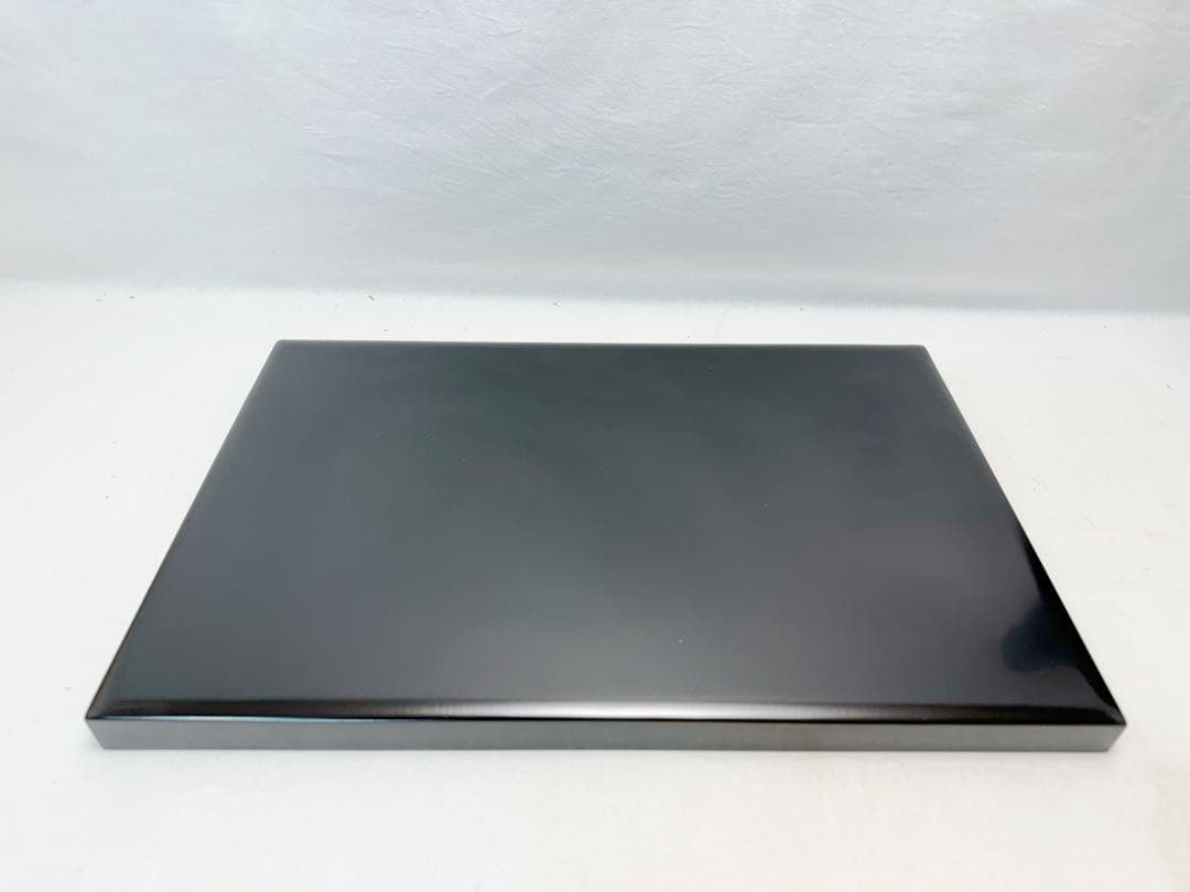 懐石道具 輪島塗 木製黒真塗 脇引き盆二枚セット おしゃれ 箱無