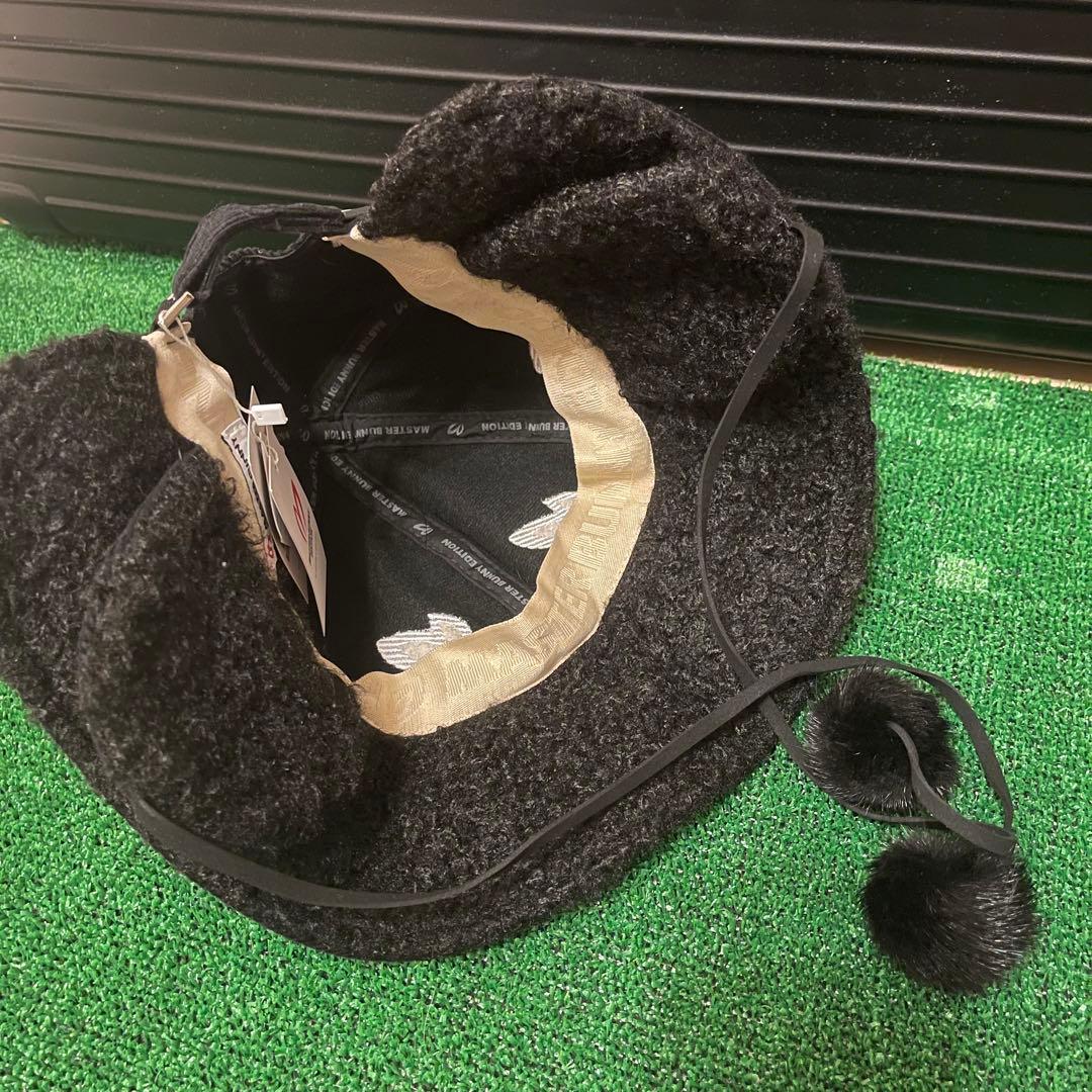 MASTER BUNNY マスターバニーエディション ゴルフ ポンポン 帽子 黒