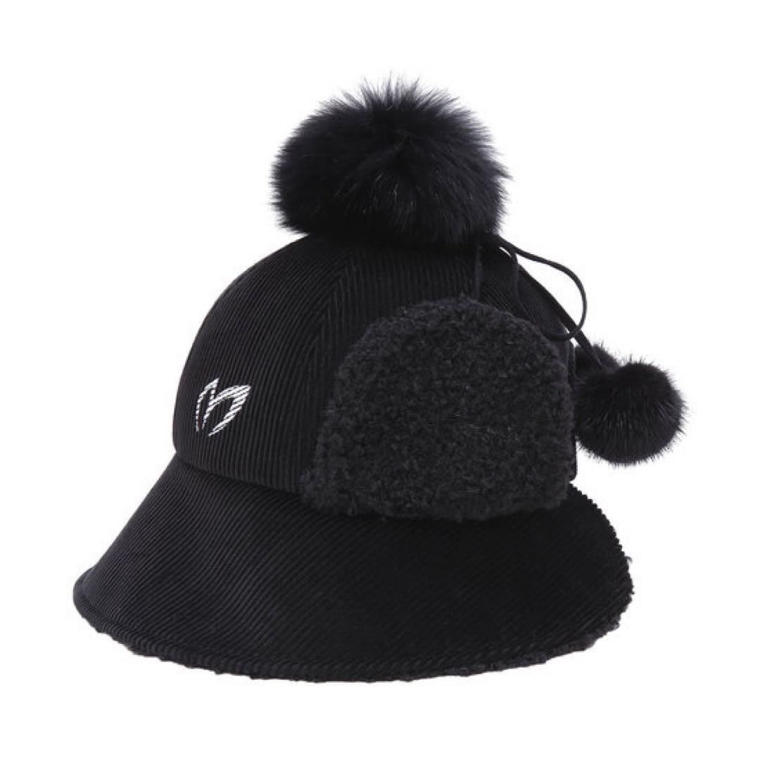 MASTER BUNNY マスターバニーエディション ゴルフ ポンポン 帽子 黒