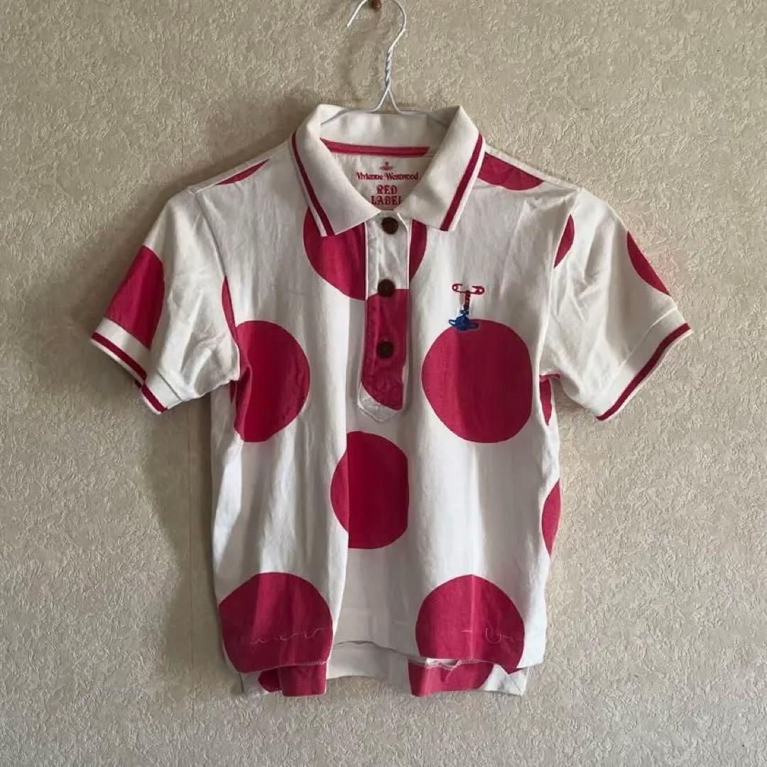 ヴィヴィアン　ドット柄　ポロシャツ