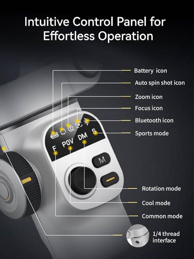 スマホ　ジンバル　白