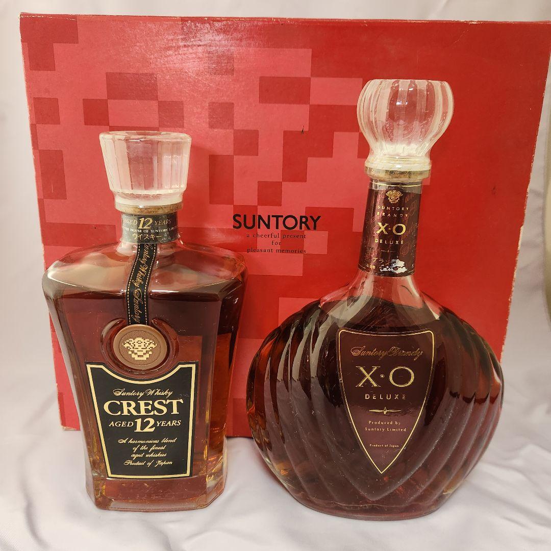 サントリー クレスト12年/XOデラックス計2本 未開封