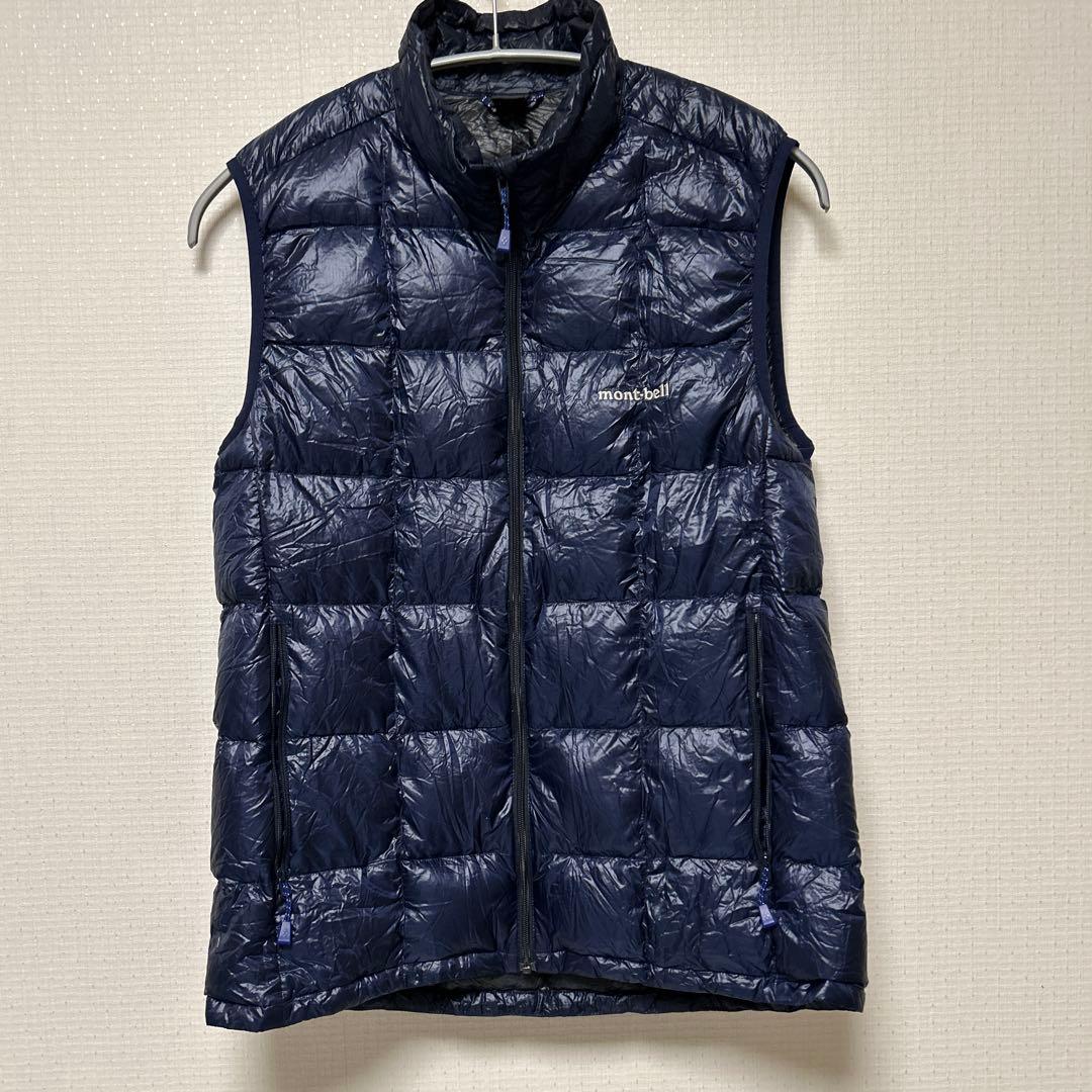 モンベル スペリオダウンベスト 800フィルパワー メンズ　M ネイビー