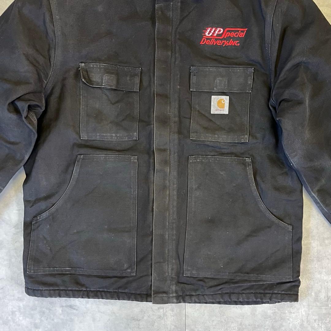 80S CARHARTT 裏地ブランケット ダックジャケット ブラック USA製