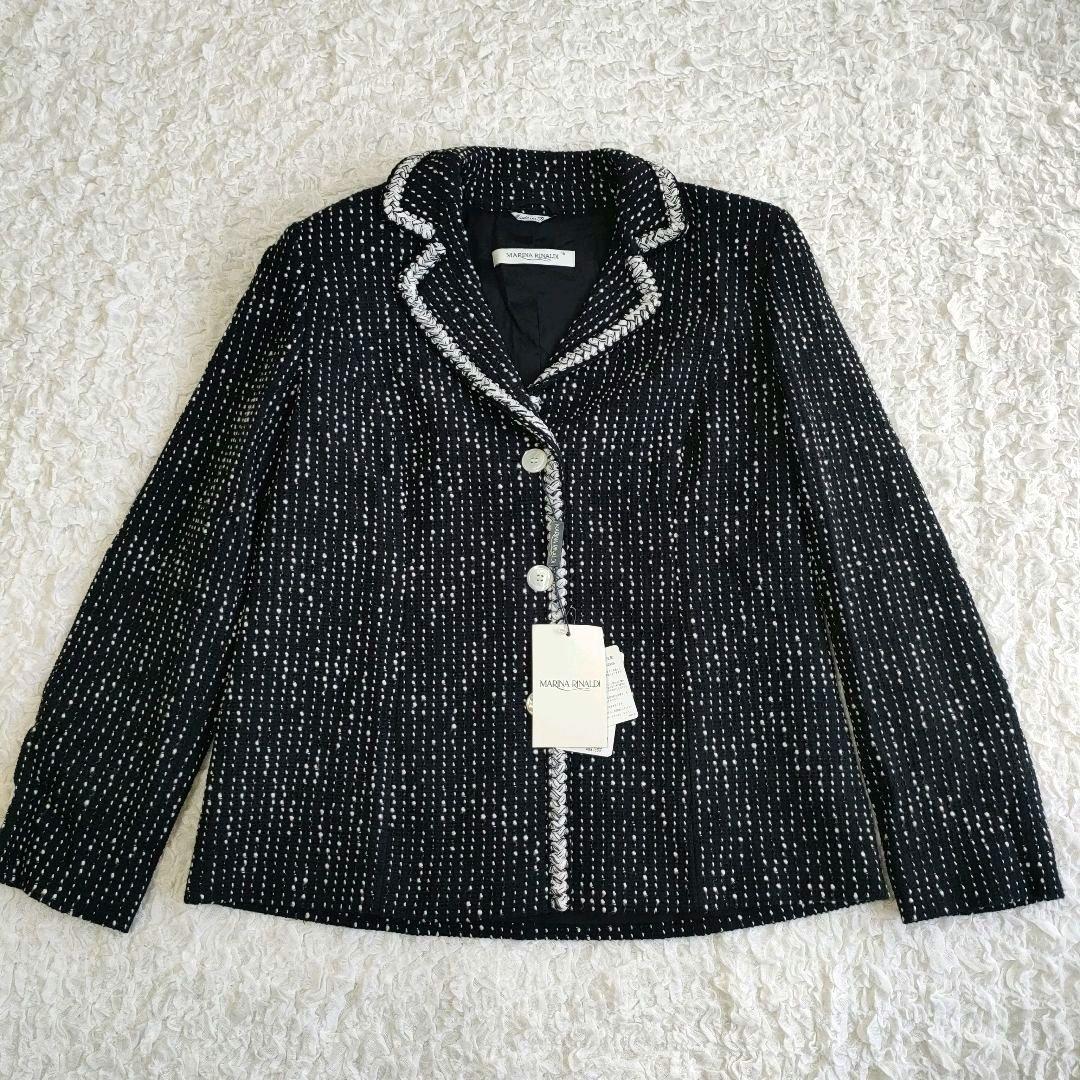 タグ付き✨マリナリナルディ ツイードジャケット テーラード 19号 大きいサイズ