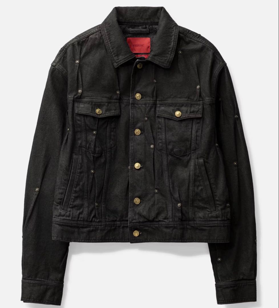 【定価14万】KUSIKOHC デニムジャケット リベット装飾