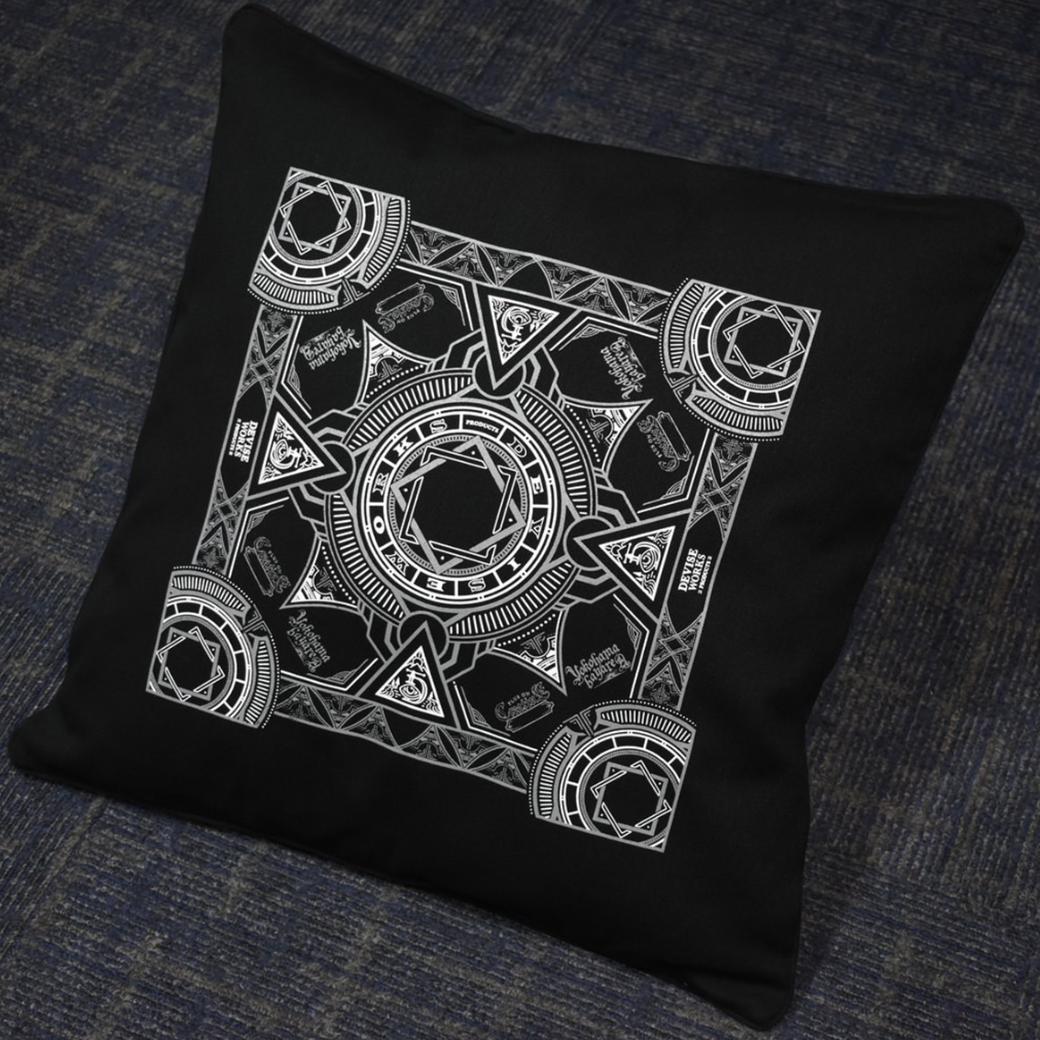 deviseworks クッションカバー 2個セット 紋章+ロゴ