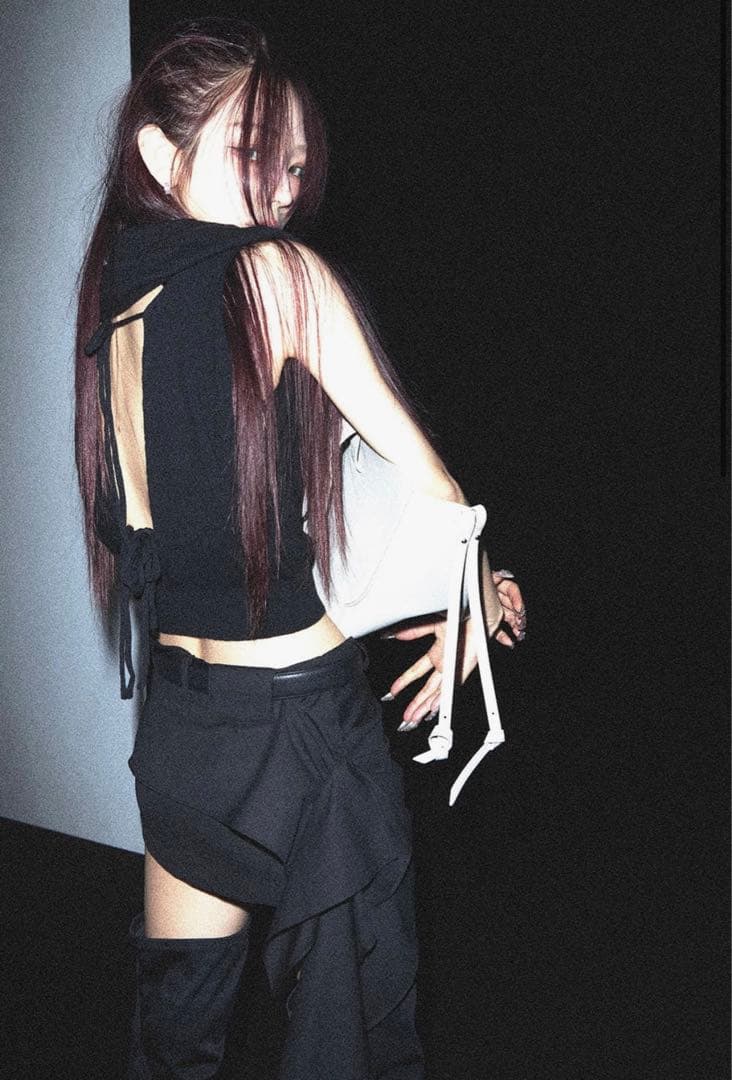 スカート the red thread S drape tail skirt mini