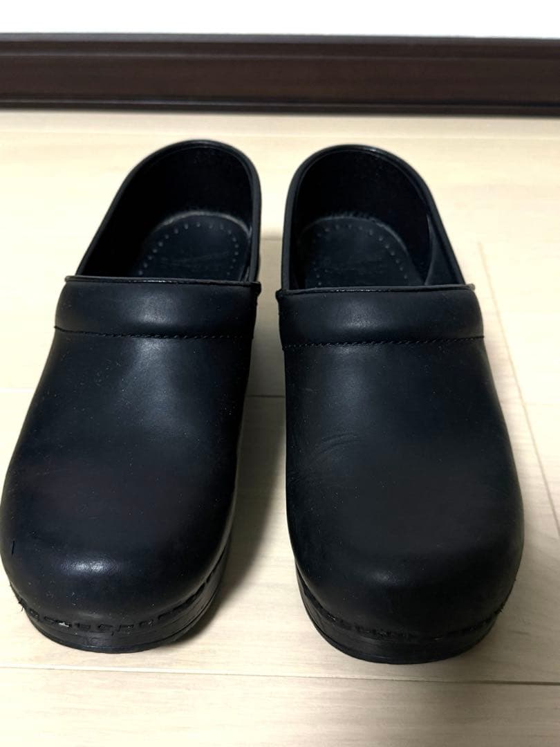 ダンスコ　DANSKO レザー本革　スリッポンシューズ　黒　37