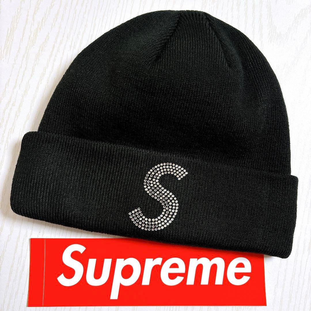 Supreme Swarovski スワロフスキー　Sロゴ　ブラック　黒