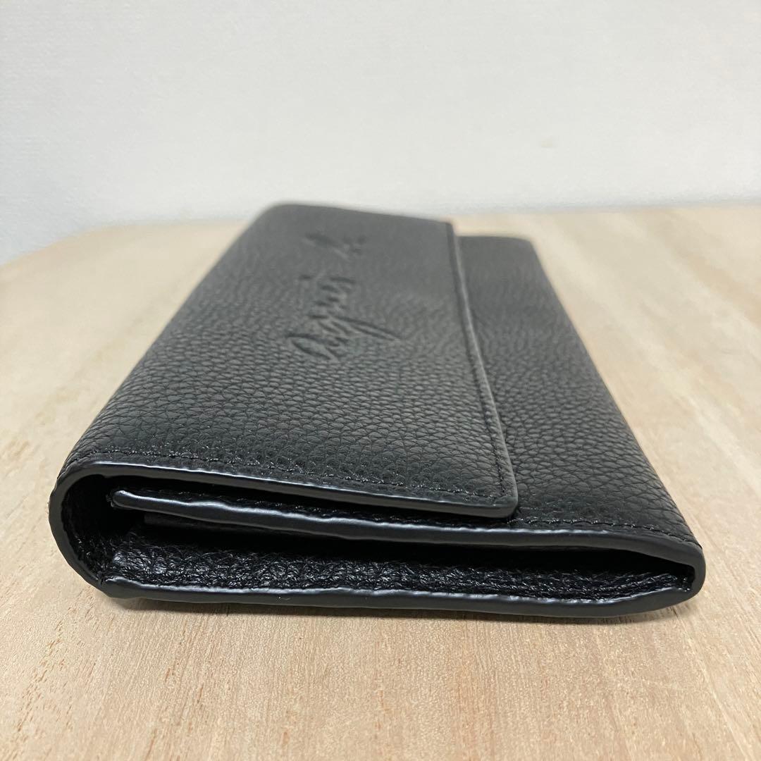 極美品✨agnès b. ✨アニエスベー ✨長財布 ✨黒 ✨フラップ