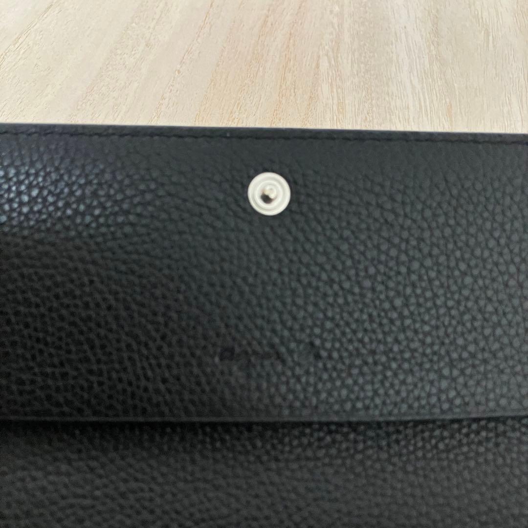 極美品✨agnès b. ✨アニエスベー ✨長財布 ✨黒 ✨フラップ