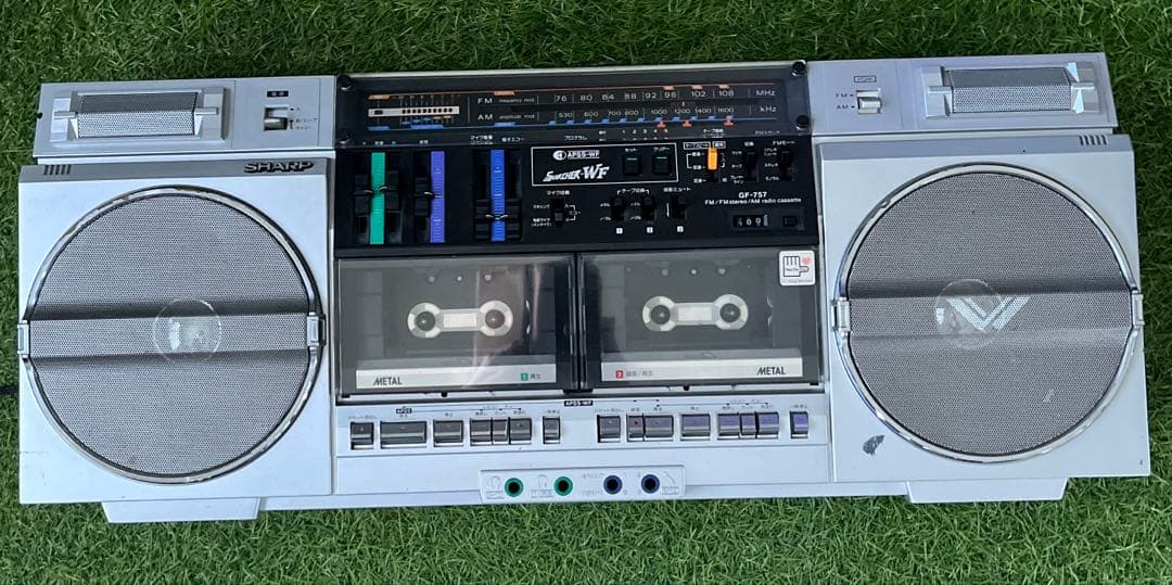 SHARP SEARCHER-WF GF-757 アンティーク　ラジカセ
