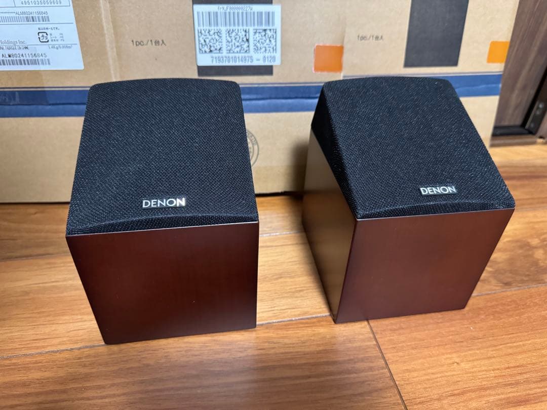 Denon デノン SC-EN10 イネーブルドスピーカー2台(ペア) 木目