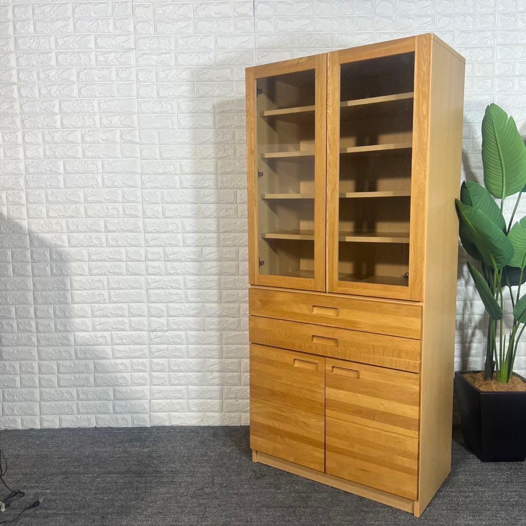 unico ウニコ カップボード HUTTE 幅80cm キッチン収納 F039