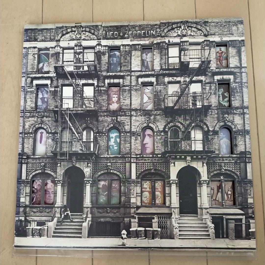 Led Zeppelin フィジカルグラヒィティ2枚組レコード帯、ポスター付き