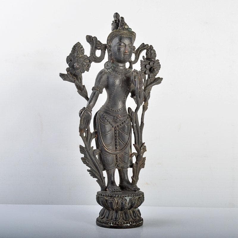 仏教美術　古銅　チベット仏　仏像　置物　M　R4347