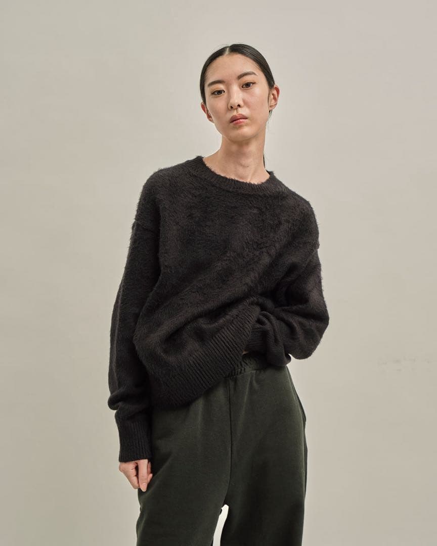 トップス simplycomplicated BRUSHED COTTON KNIT