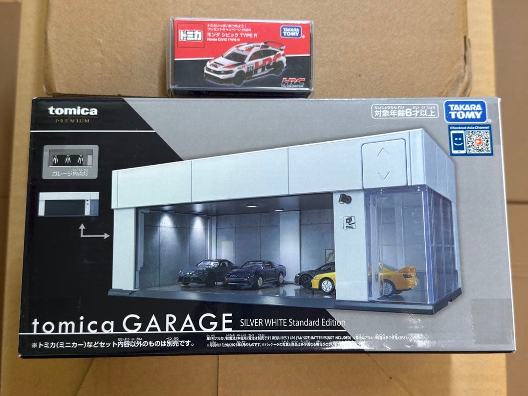 トミカプレミアム　ガレージ　ホワイト　トミカ　ホンダ　シビック　+非売品 HRC