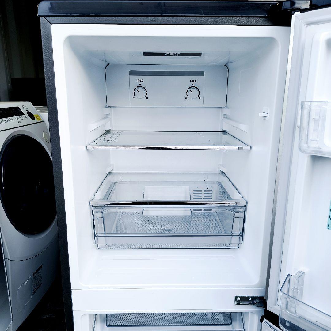 運搬取付無料！メタルなスタイリッシュ冷蔵庫・純正 Haier！完動品・超美品！