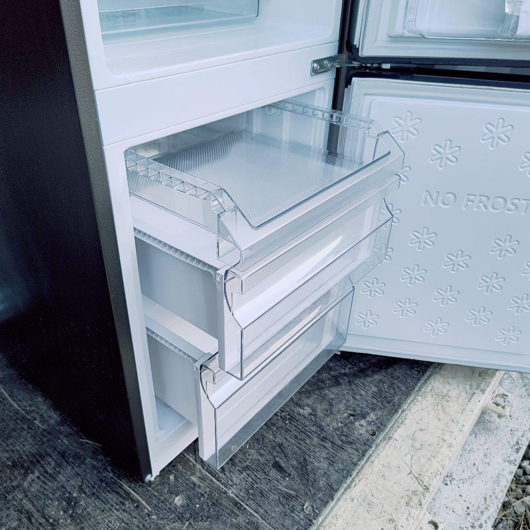 運搬取付無料！メタルなスタイリッシュ冷蔵庫・純正 Haier！完動品・超美品！