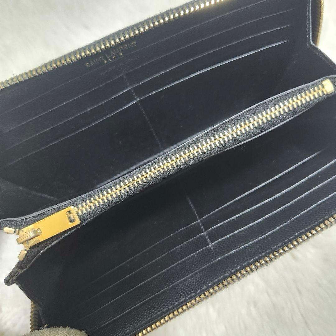 ✨極美品　付属品完備✨サンローラン　長財布　ラウンド　カサンドラ　キャビアスキン
