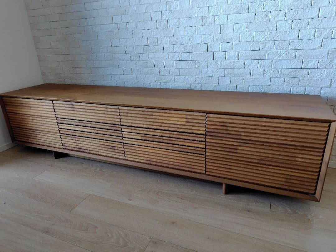 【週今末のみ】カリモク　ソリッドボード　テレビ台　ウォールナット