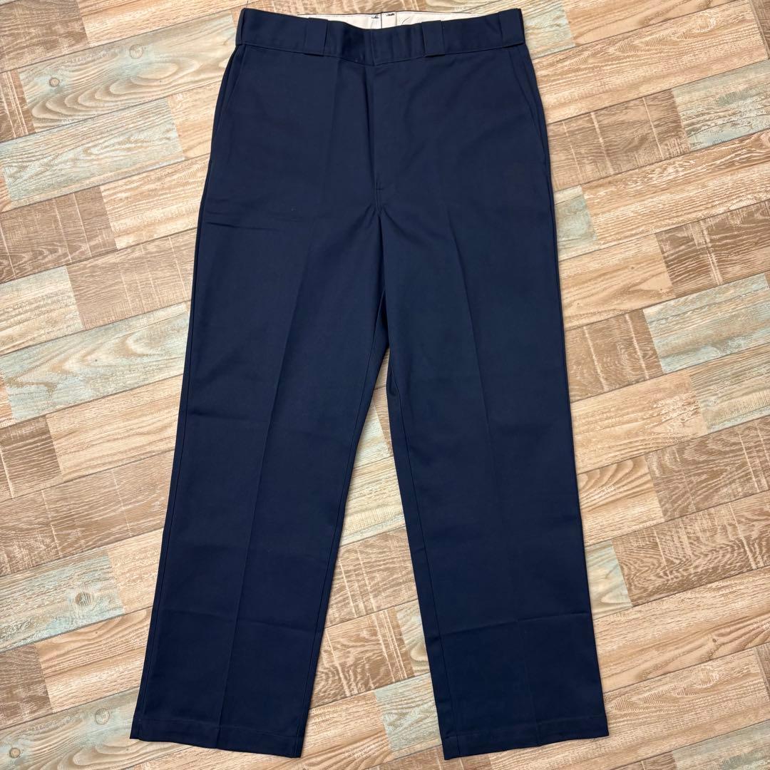 90s USA製 Dickies ディッキーズ 874 ワークパンツ ネイビー