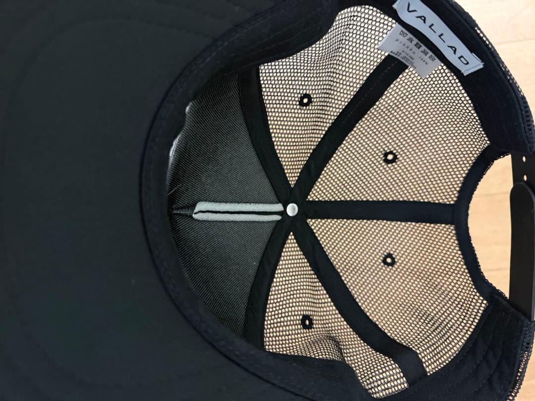 io着用 VALLADメッシュキャップ ブラック